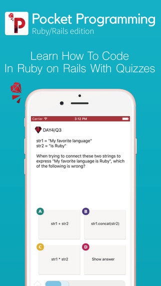 Pocket Programming - Ruby/Rails edition on iOS gallery image