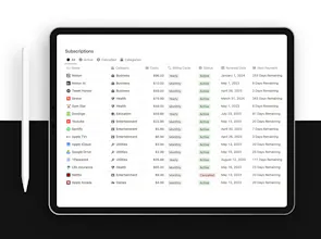 Subscription Tracker gallery image