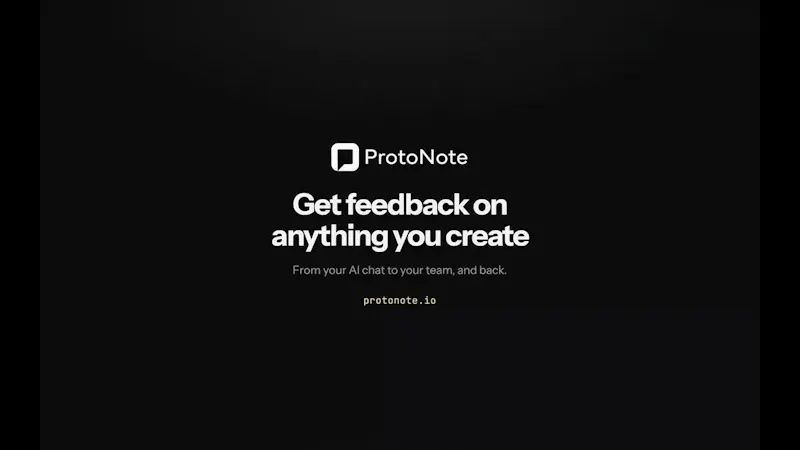 ProtoNote screenshot 1 (video preview)