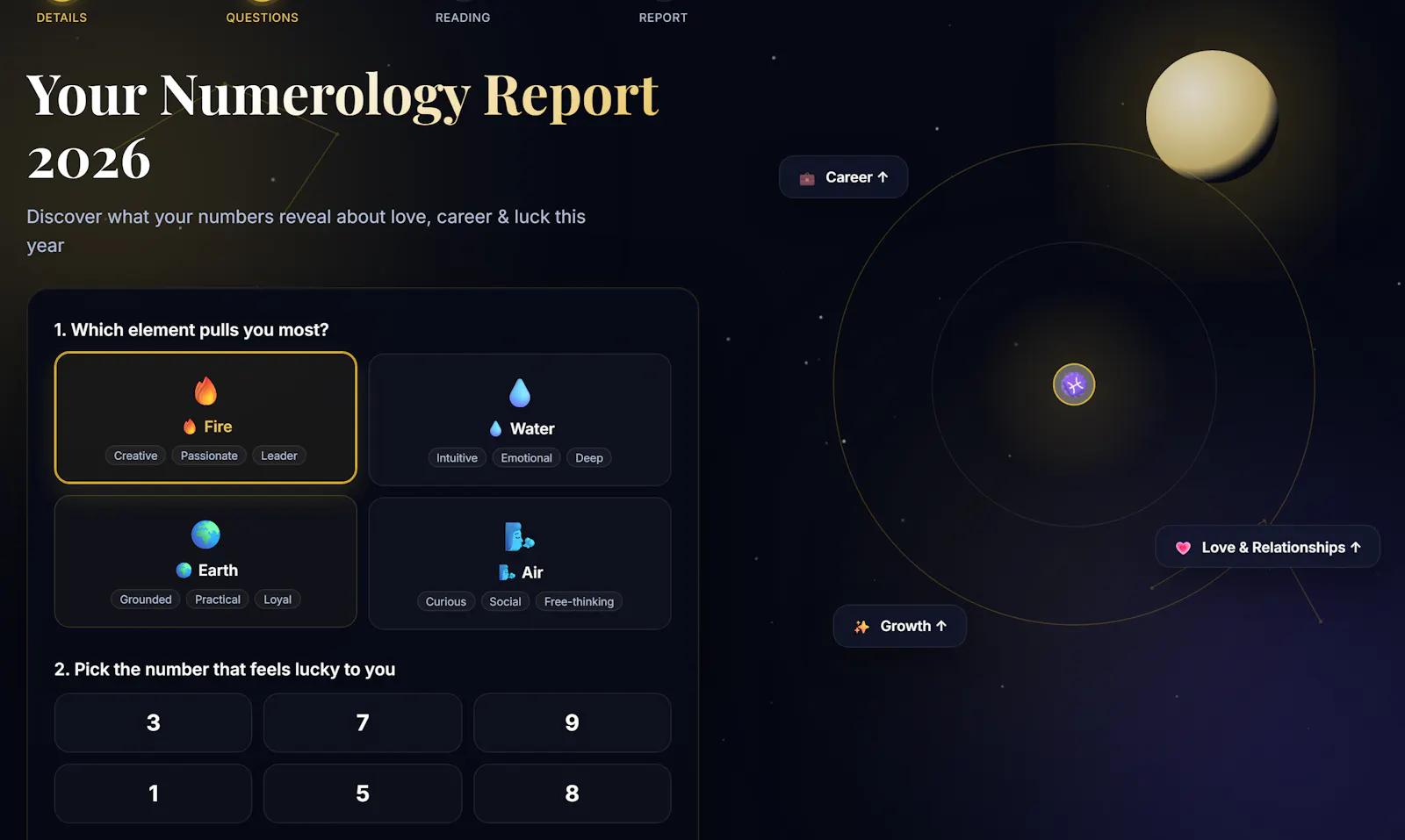 AstroSense — Your 2026 Numerology Report screenshot 2