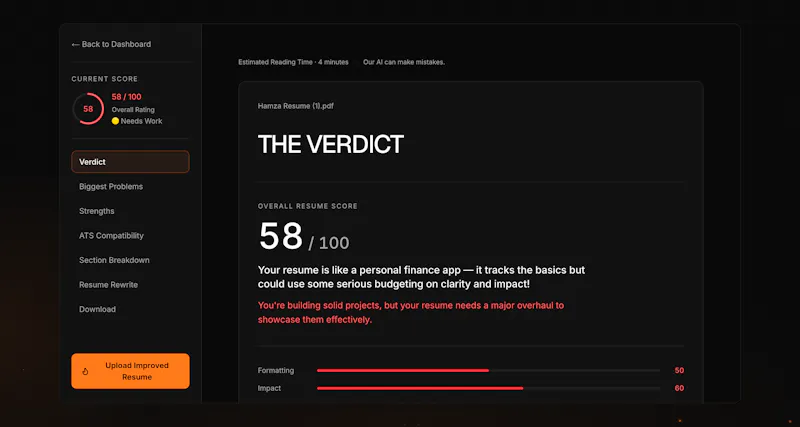 ResumeRoast screenshot 3