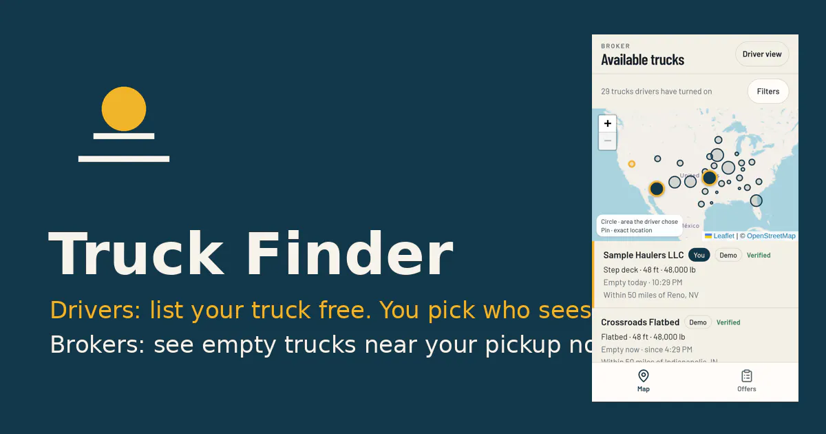 Truck Finder: Driver Loads gallery image