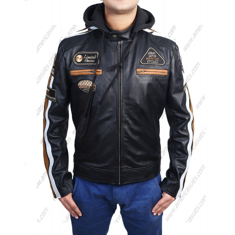 Vintage style Men Cafe Racer Jacket
