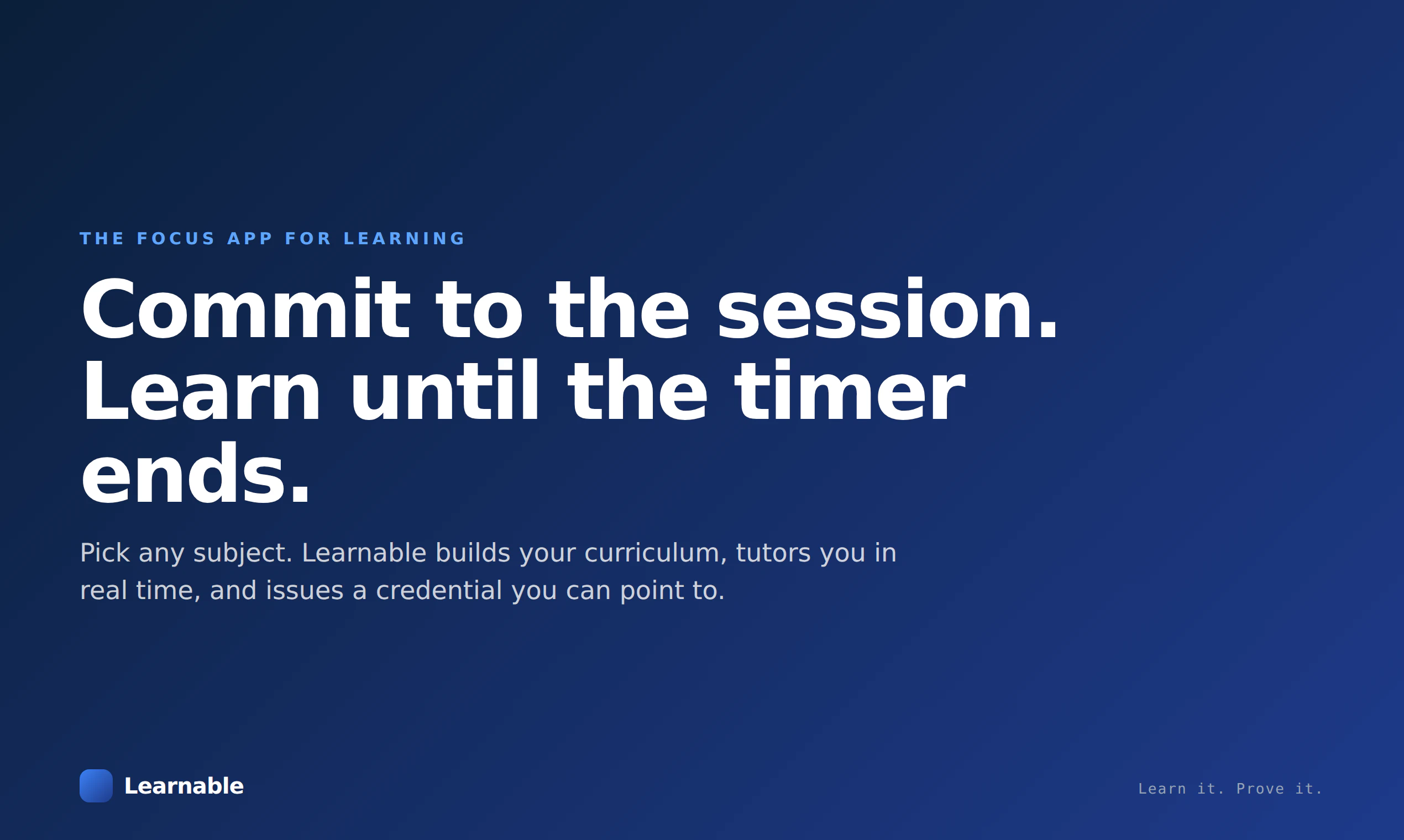 Learnable — Learn it. Prove it. gallery image