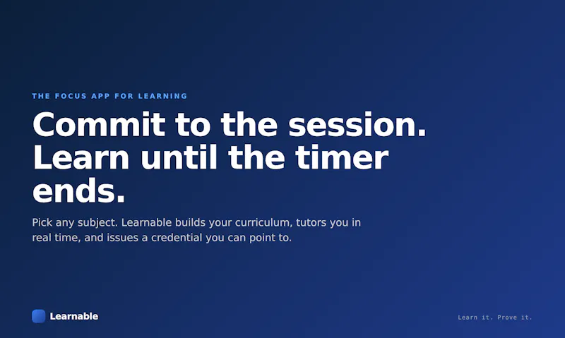 Learnable — Learn it. Prove it. screenshot 6