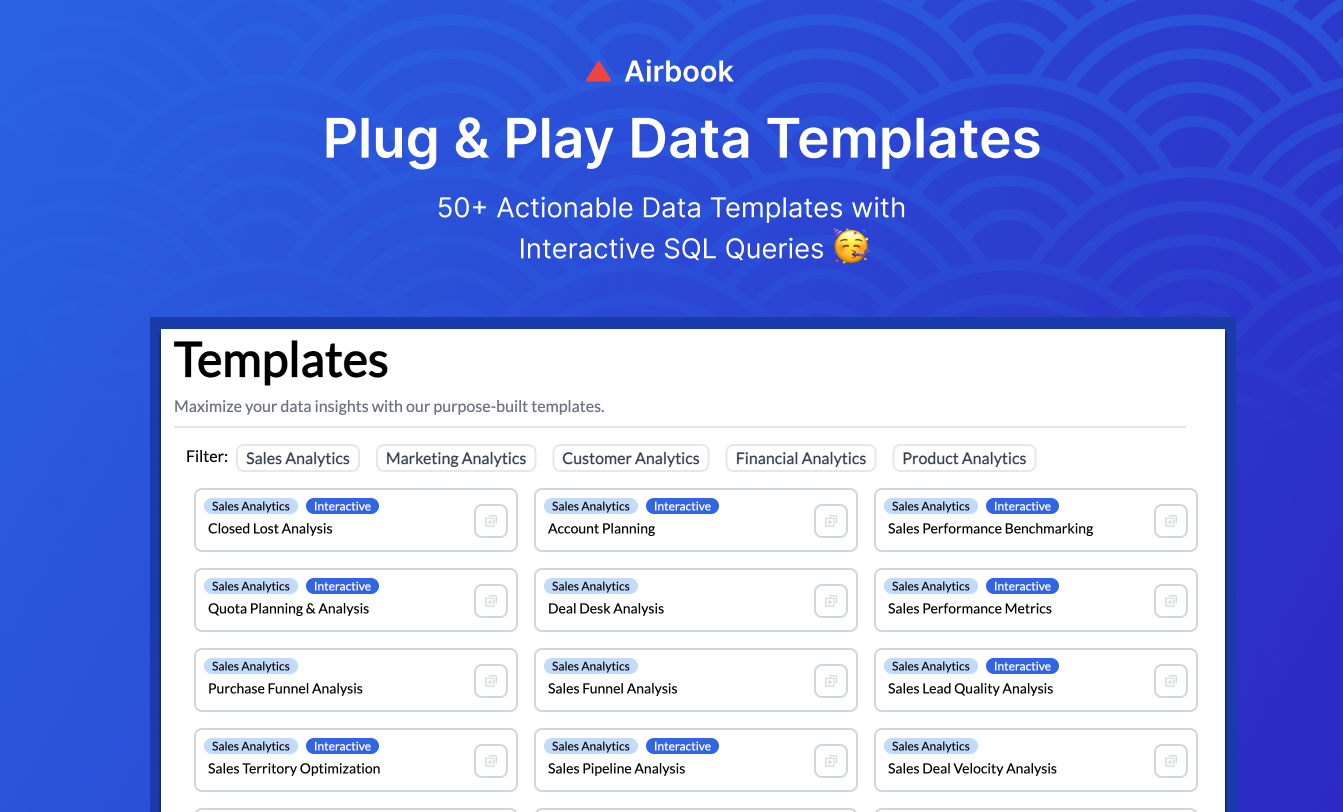 Airbook's Plug & Play Data Templates gallery image