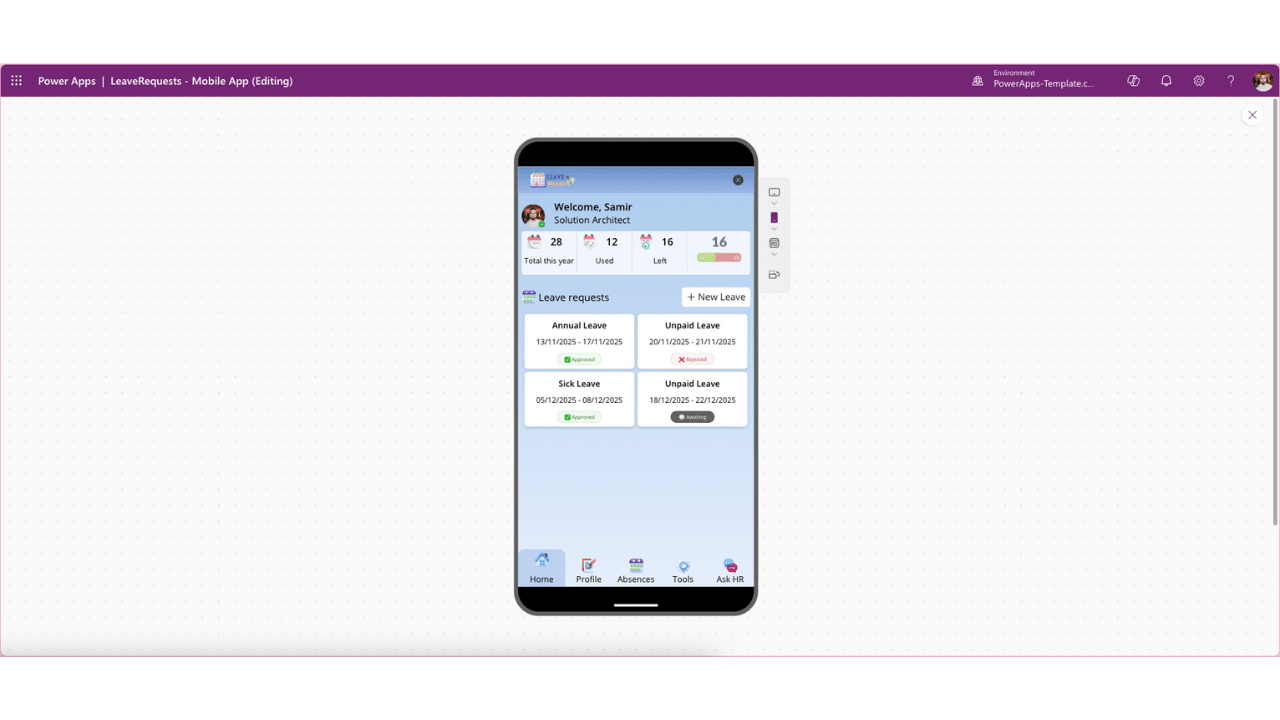 Power Apps templates gallery image