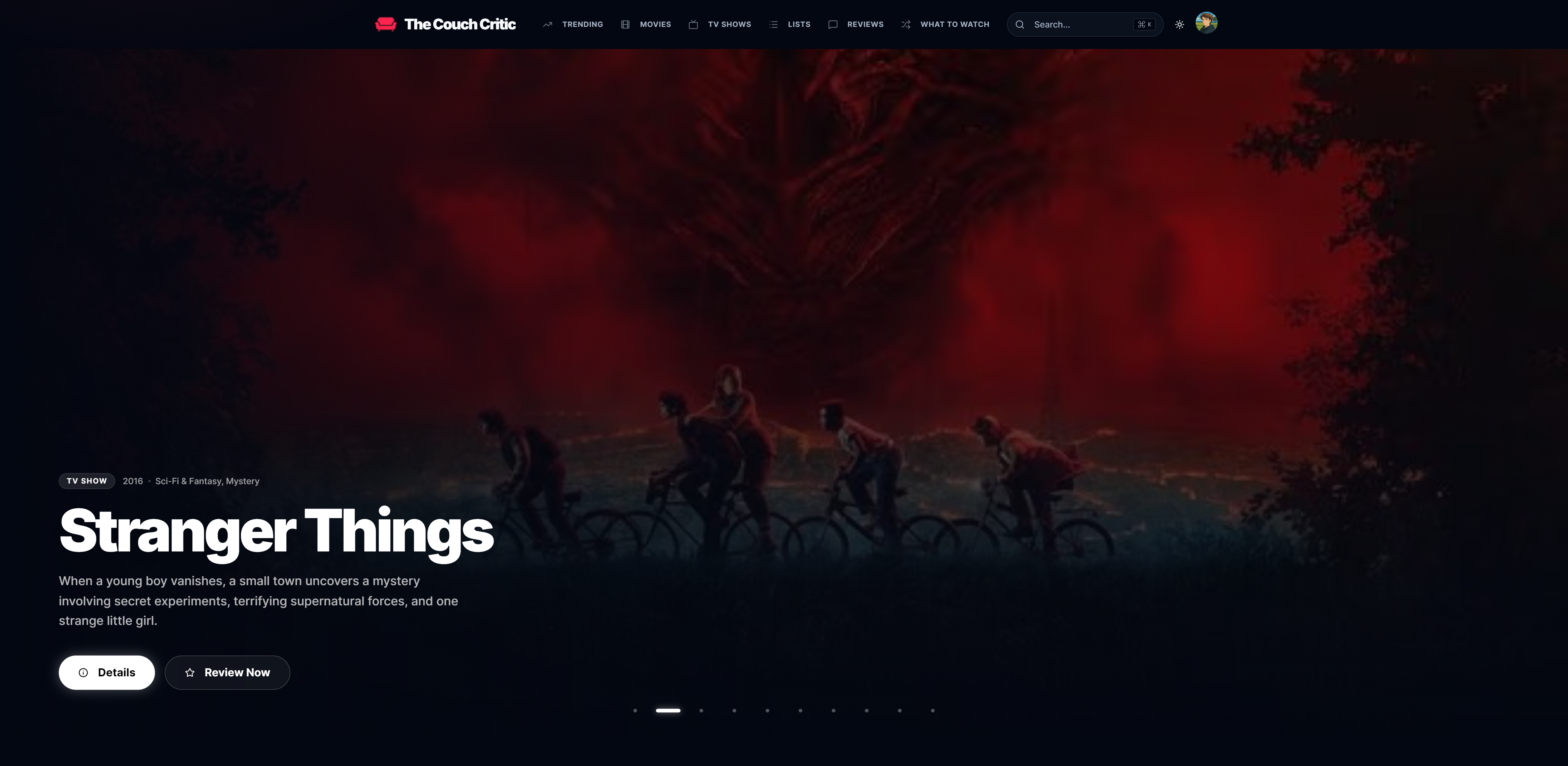 The Couch Critic - Screenshot 2 showing product features and functionality