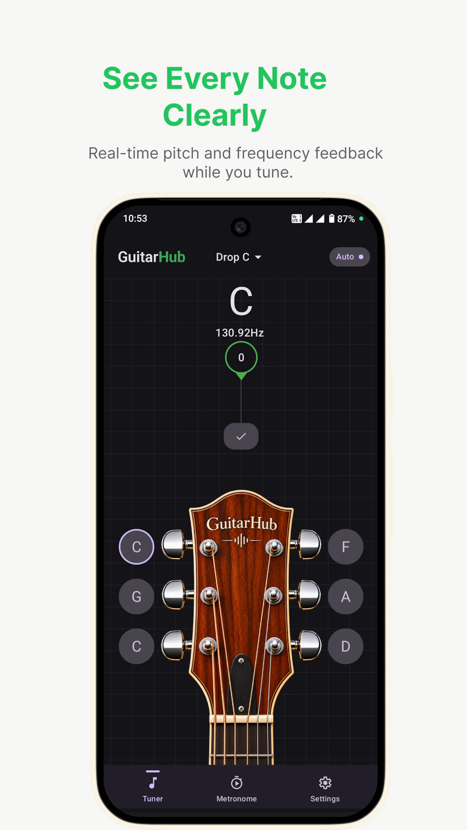 GuitarHub: Tuner & Metronome screenshot 4