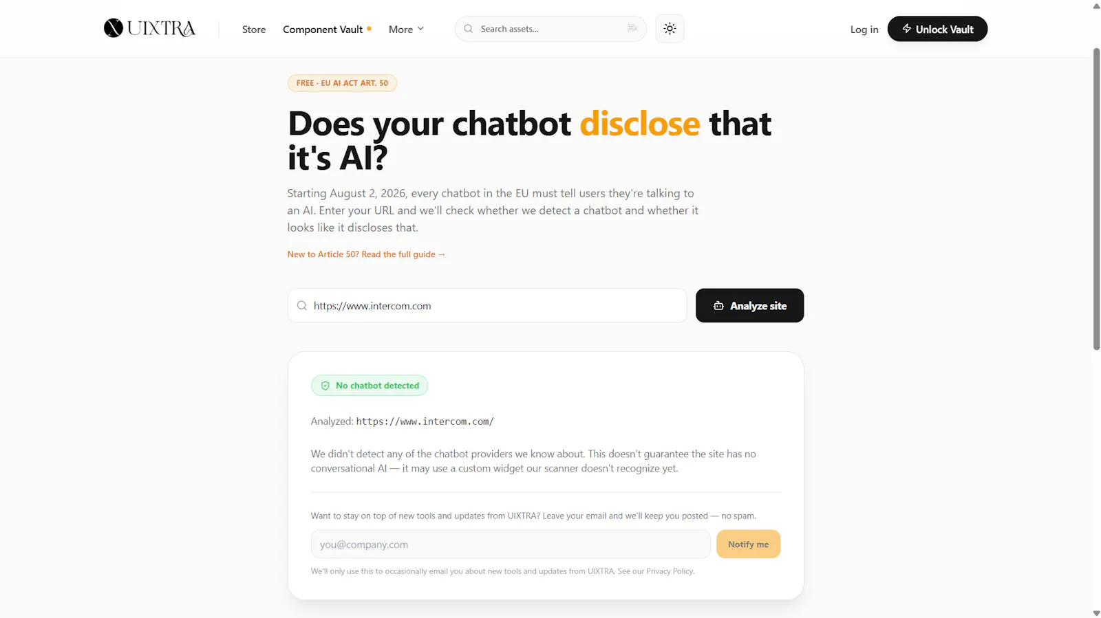 AI Act Checker screenshot 1