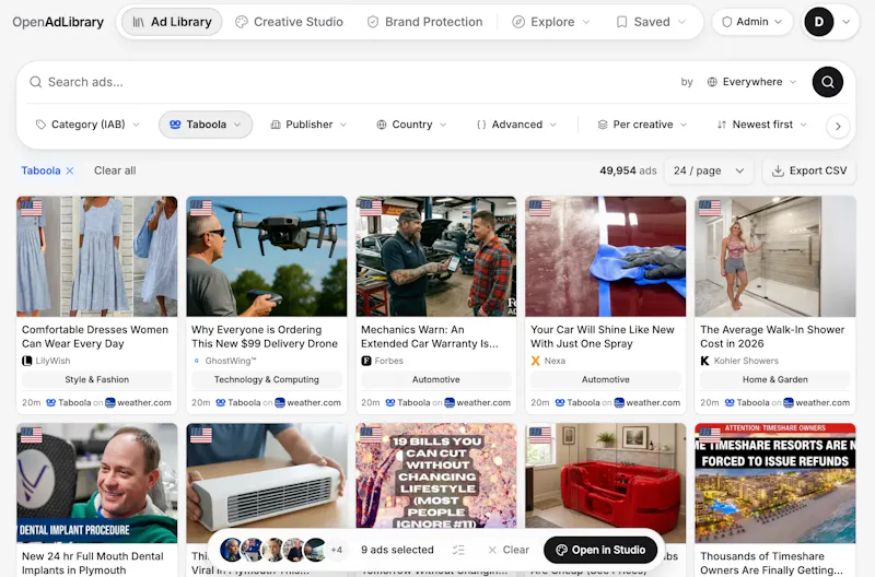 OpenAdLibrary screenshot 1
