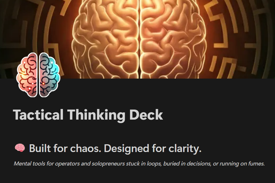 Tactical Thinking Deck