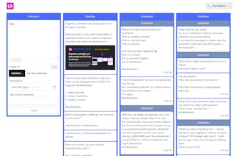Recurso de agendamento de conteúdo: uma demonstração das capacidades de organização e agendamento de conteúdo amigáveis ao usuário do aplicativo Reposter.
