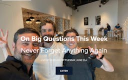 Never Forget Anything: Big Questions media 3
