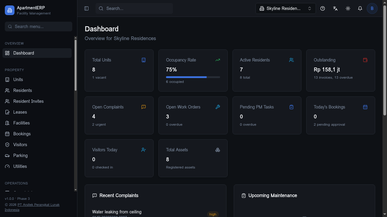 ApartmentERP - Facility Mgmt Platform gallery image