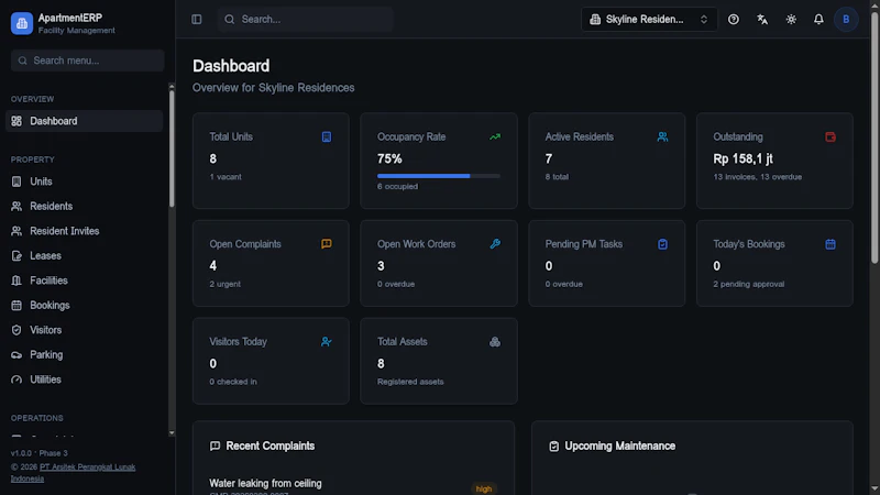 ApartmentERP - Facility Mgmt Platform screenshot 5