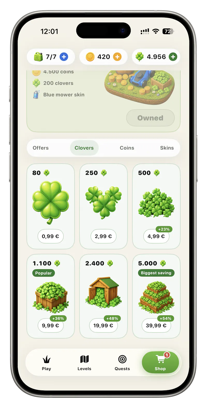 Lawn Slide - Mow & Puzzle  screenshot 17