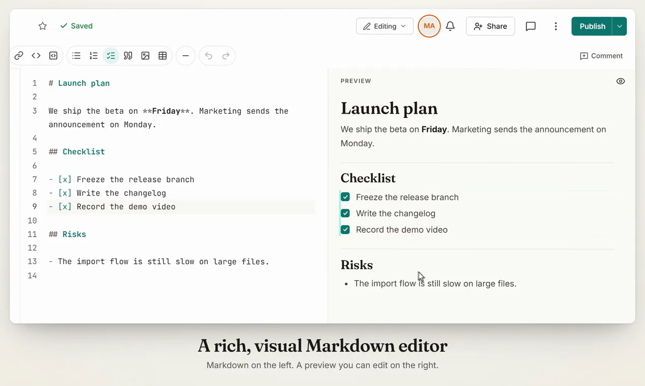 Markdoc screenshot 6