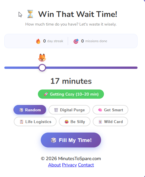 MinutesToSpare.com gallery image