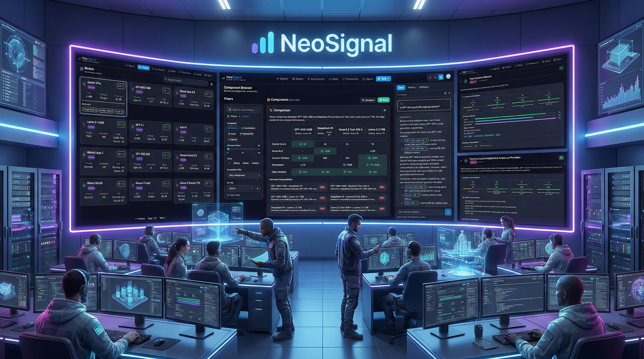 NeoSignal - Main product screenshot demonstrating key features and user interface
