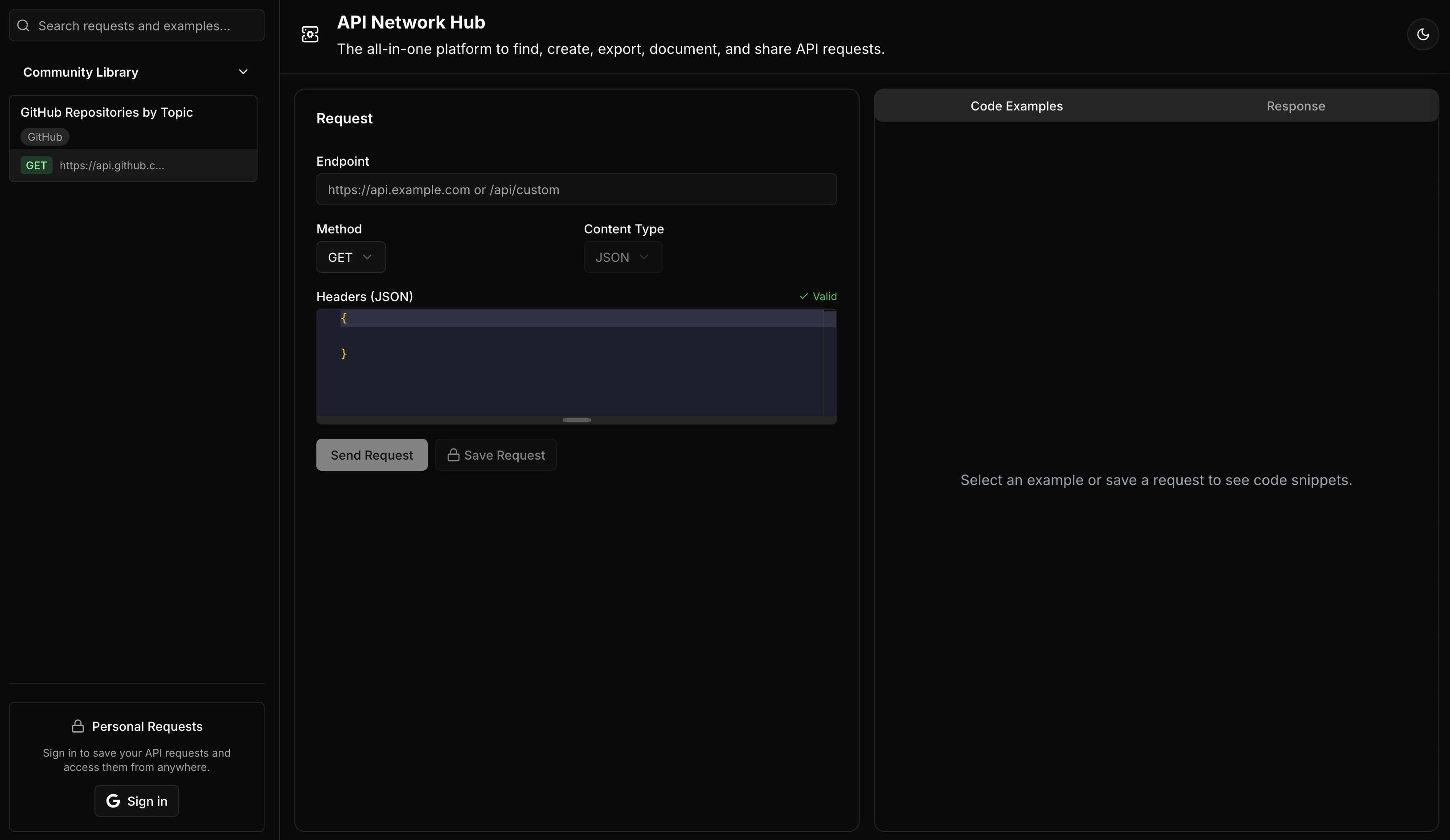 API Network Hub gallery image
