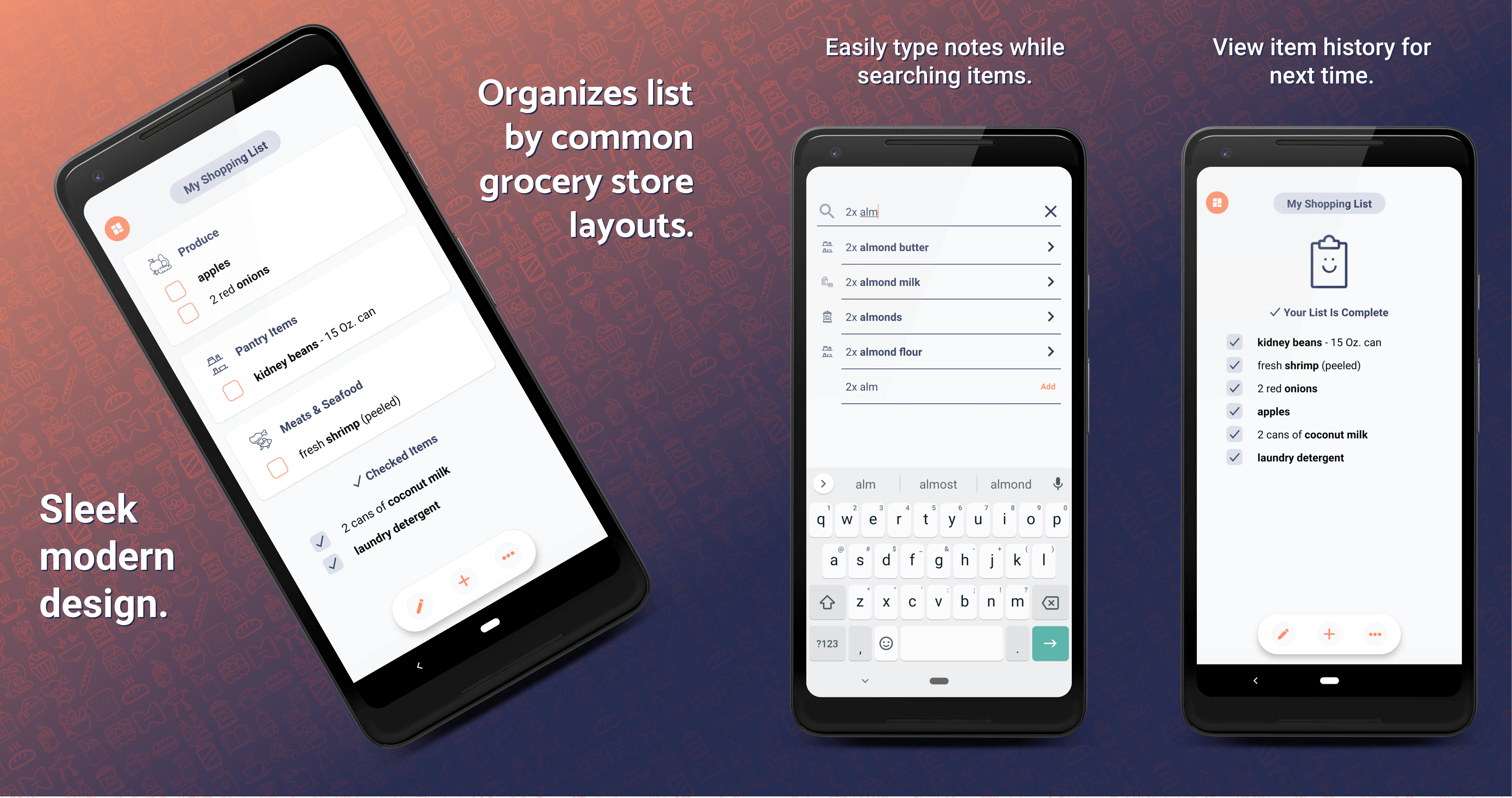 SimpListic - Grocery List