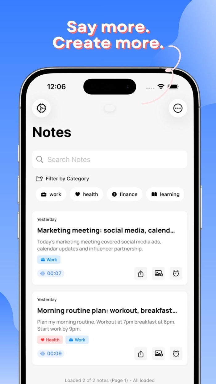 Voicely: AI Notes and Reminders产品图