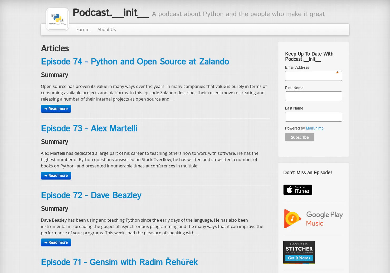 Podcast.__init__