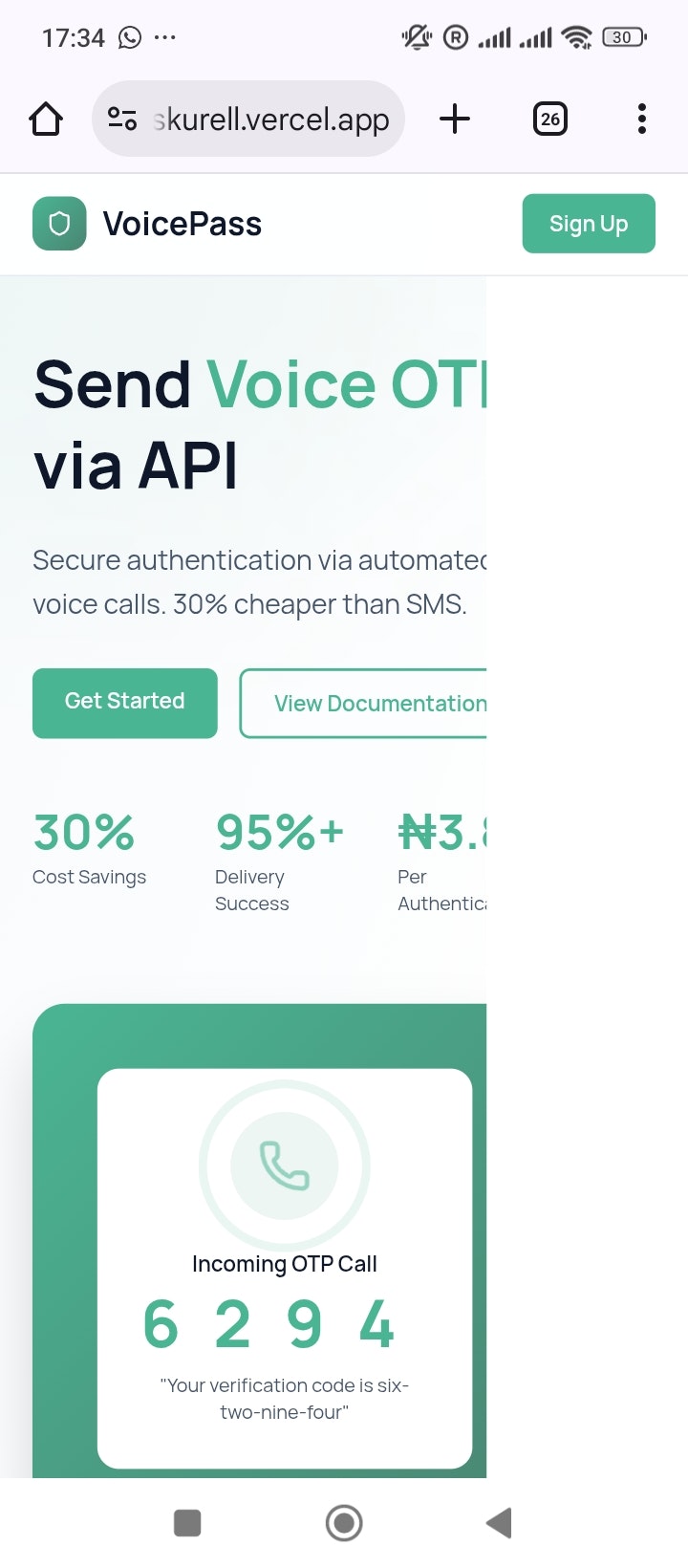 VoicePass - Main product screenshot demonstrating key features and user interface