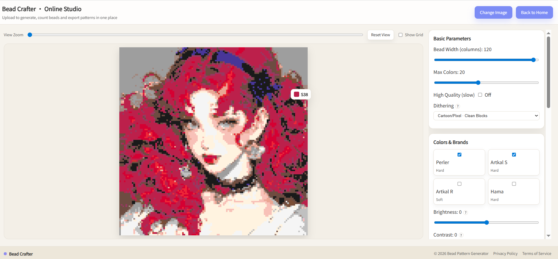 Pixel Bead Art Generator gallery image