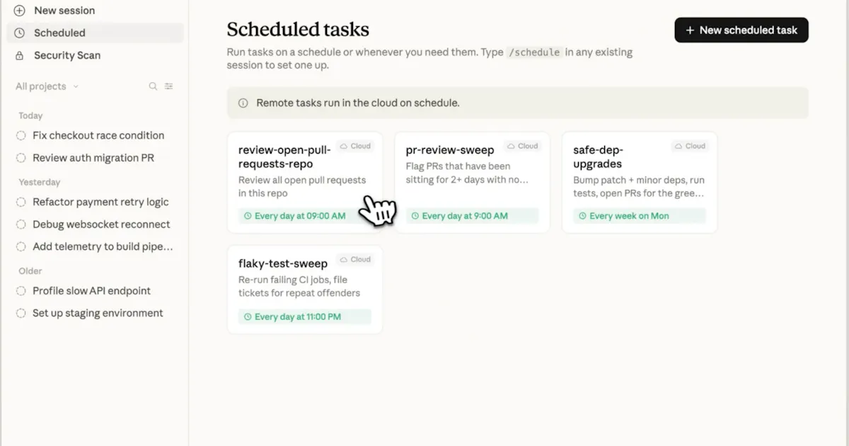 Claude Code Scheduled Tasks