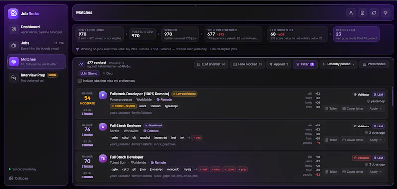 Job Radar screenshot 4