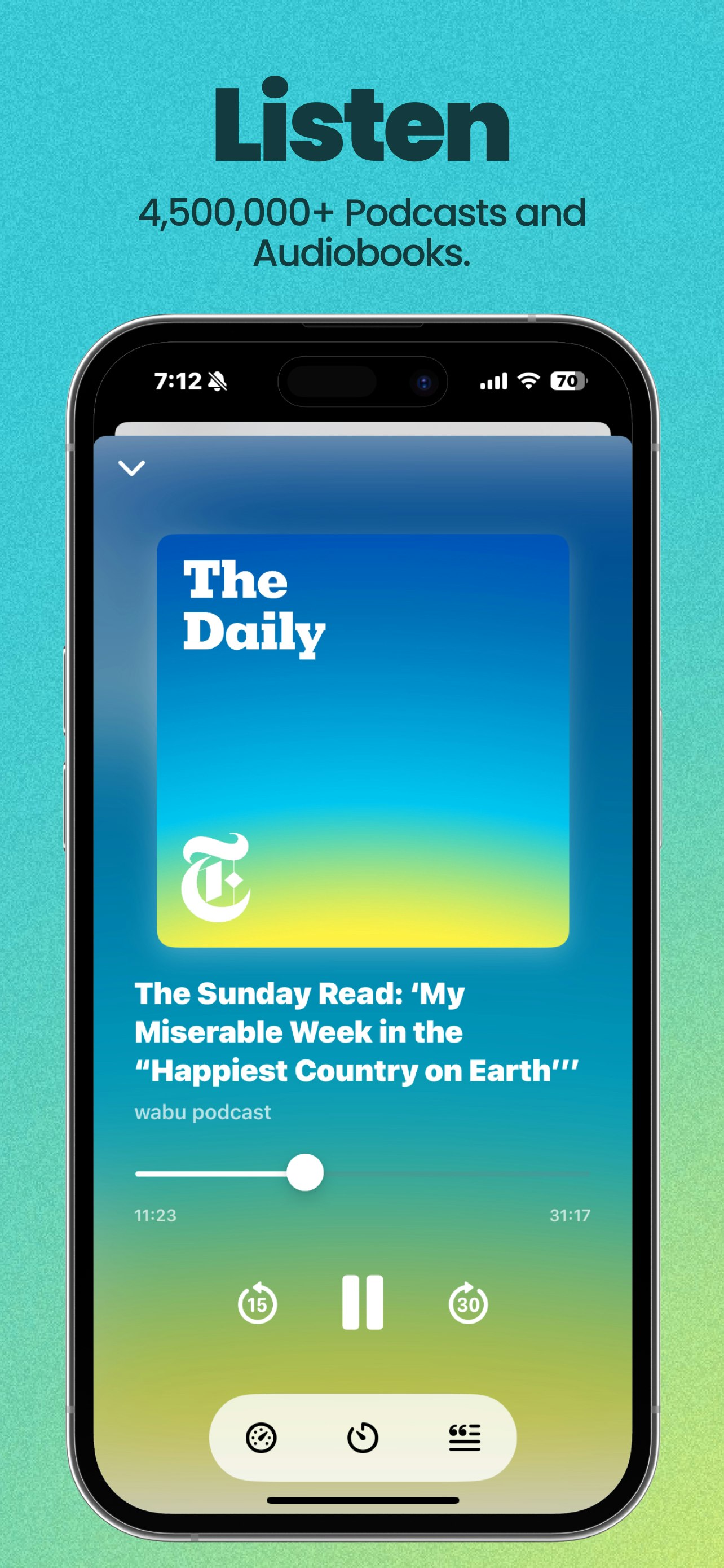 Média Il a brisé - L'application pour les nouvelles, les livres audio et les podcasts 5