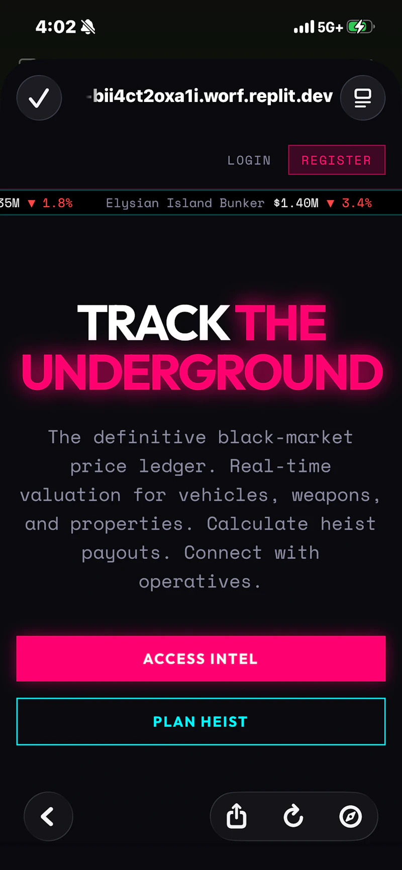 GrandTheftAuto Ledger —GTA 6 Economy Hub screenshot 1