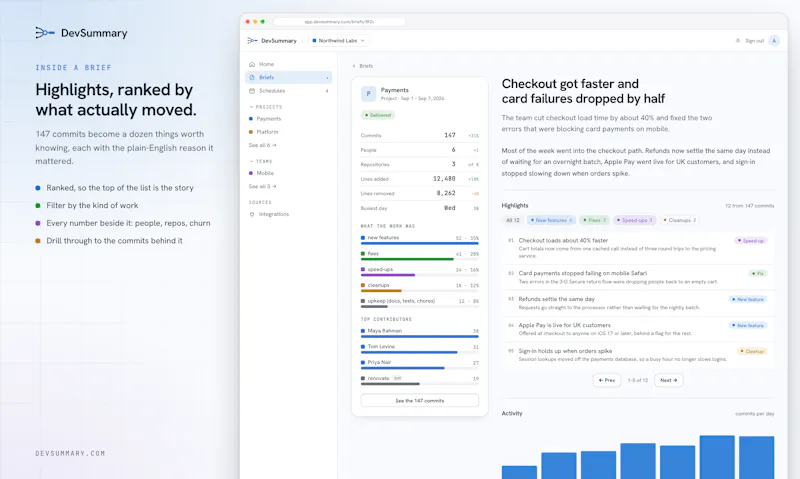 DevSummary screenshot 4