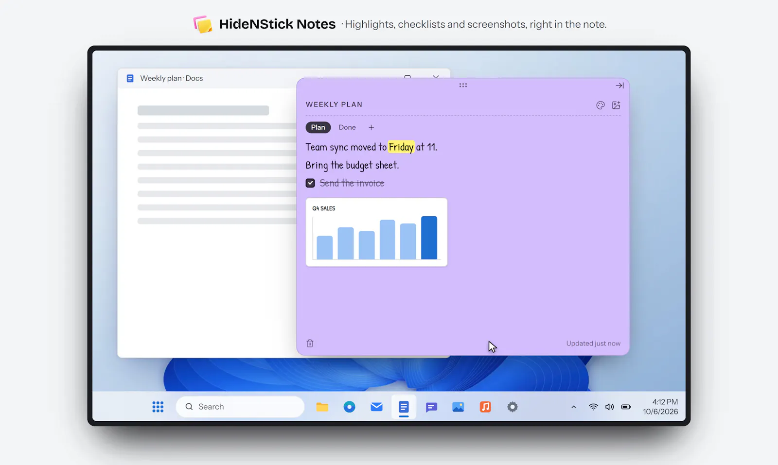 HideNStick Notes screenshot 5