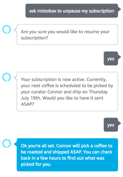 MistoBox Alexa Skill gallery image