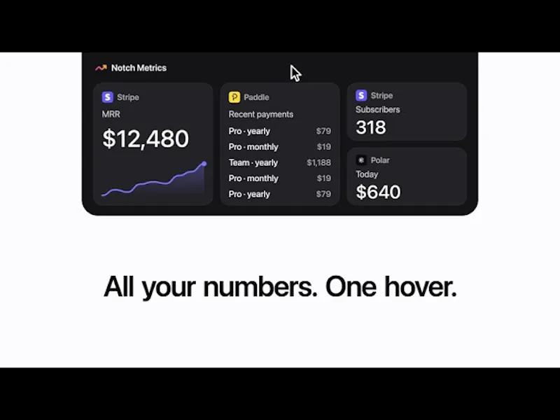 Notch Metrics screenshot 1 (video preview)