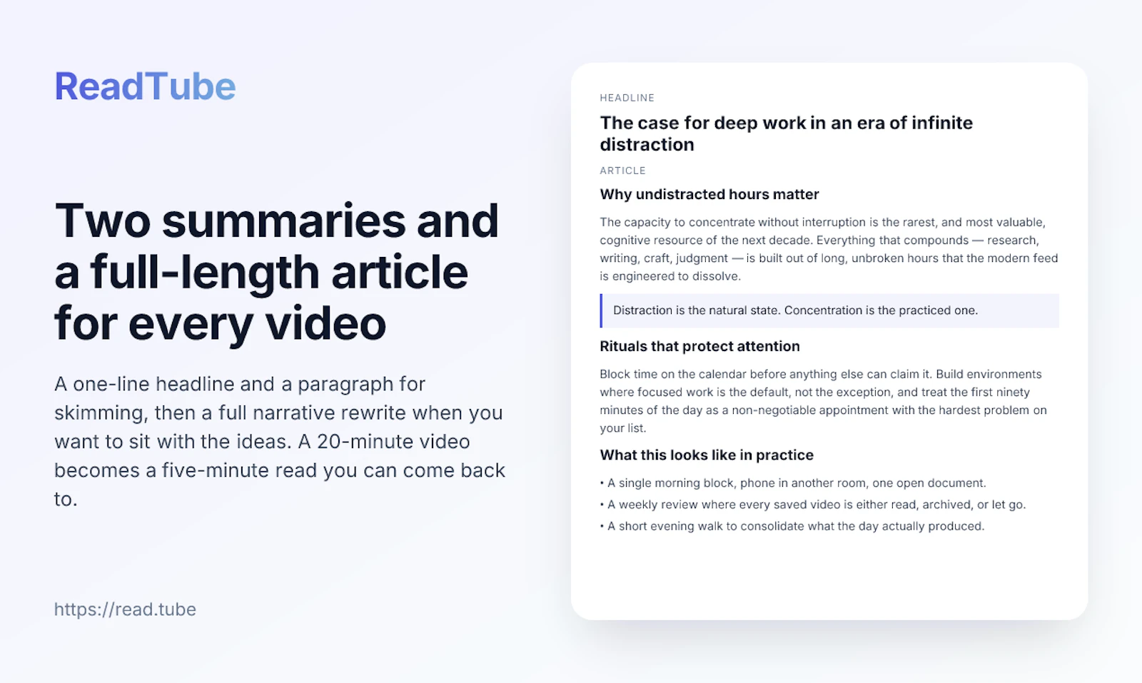 ReadTube screenshot 4