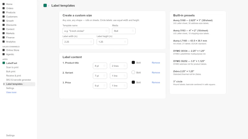LabelFast screenshot 5
