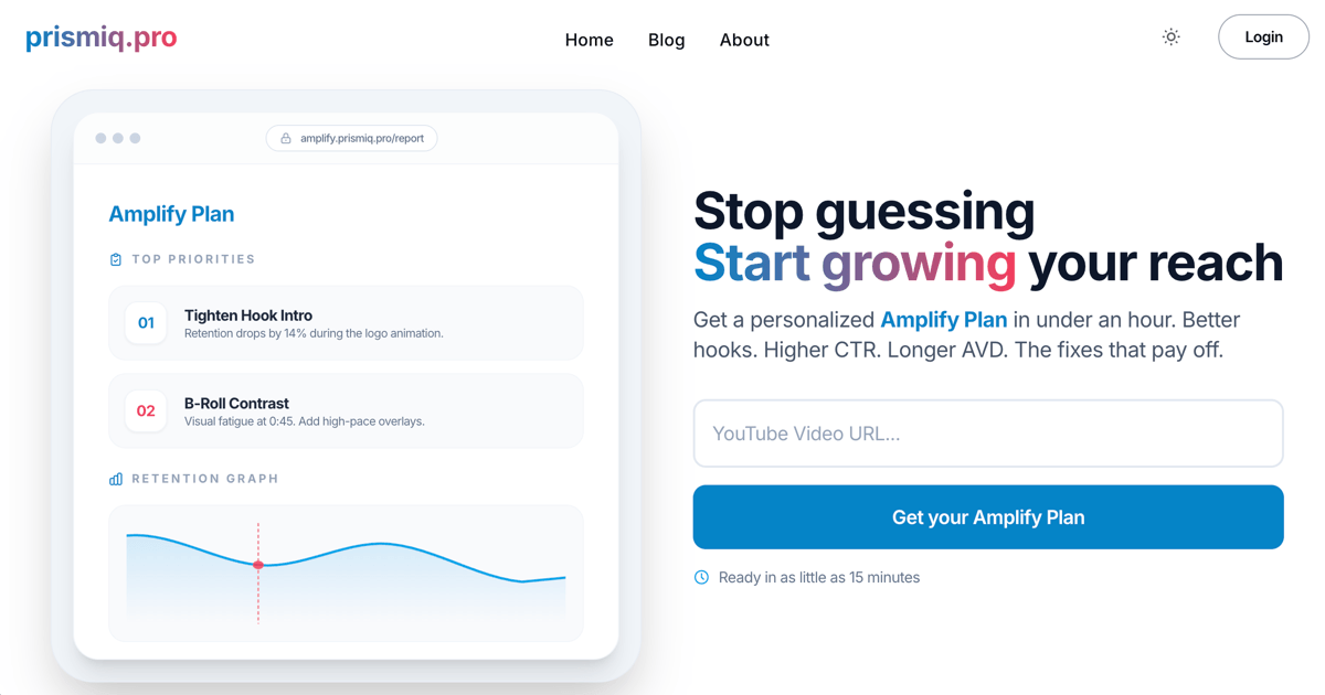 Prismiq Pro - Main product screenshot demonstrating key features and user interface