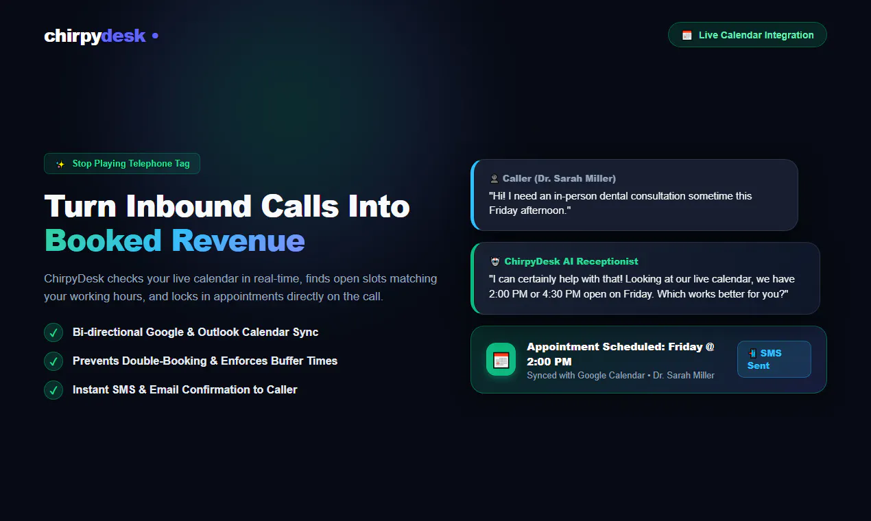 ChirpyDesk Ai Receptionist gallery image