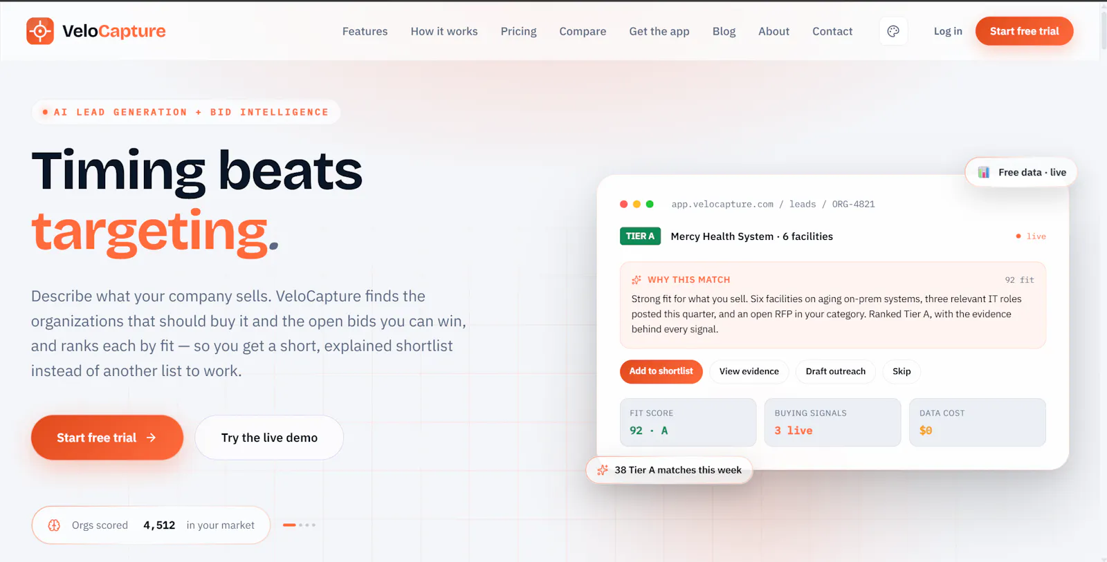 VeloCapture — GTM + Bid Platform screenshot 4