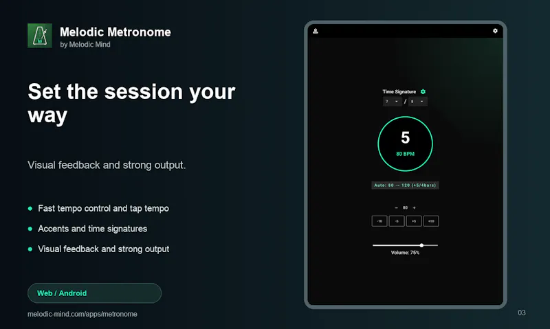 Melodic Metronome screenshot 3