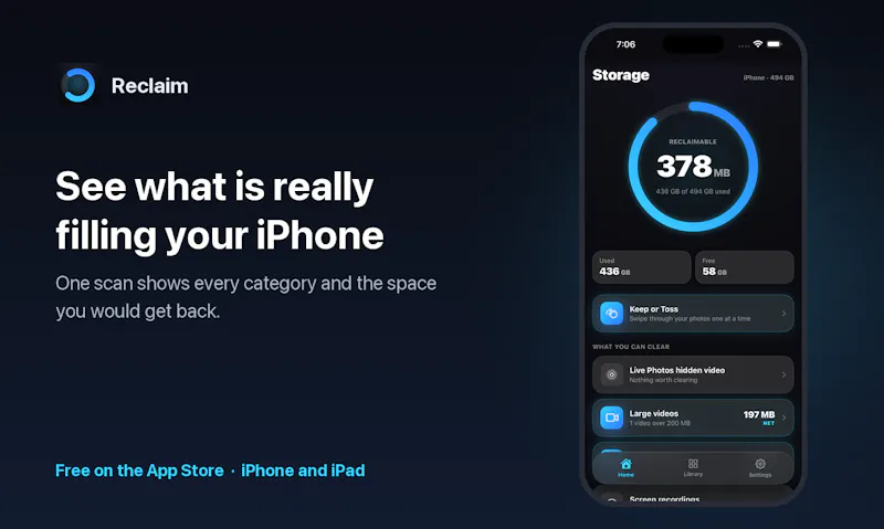 Reclaim screenshot 1