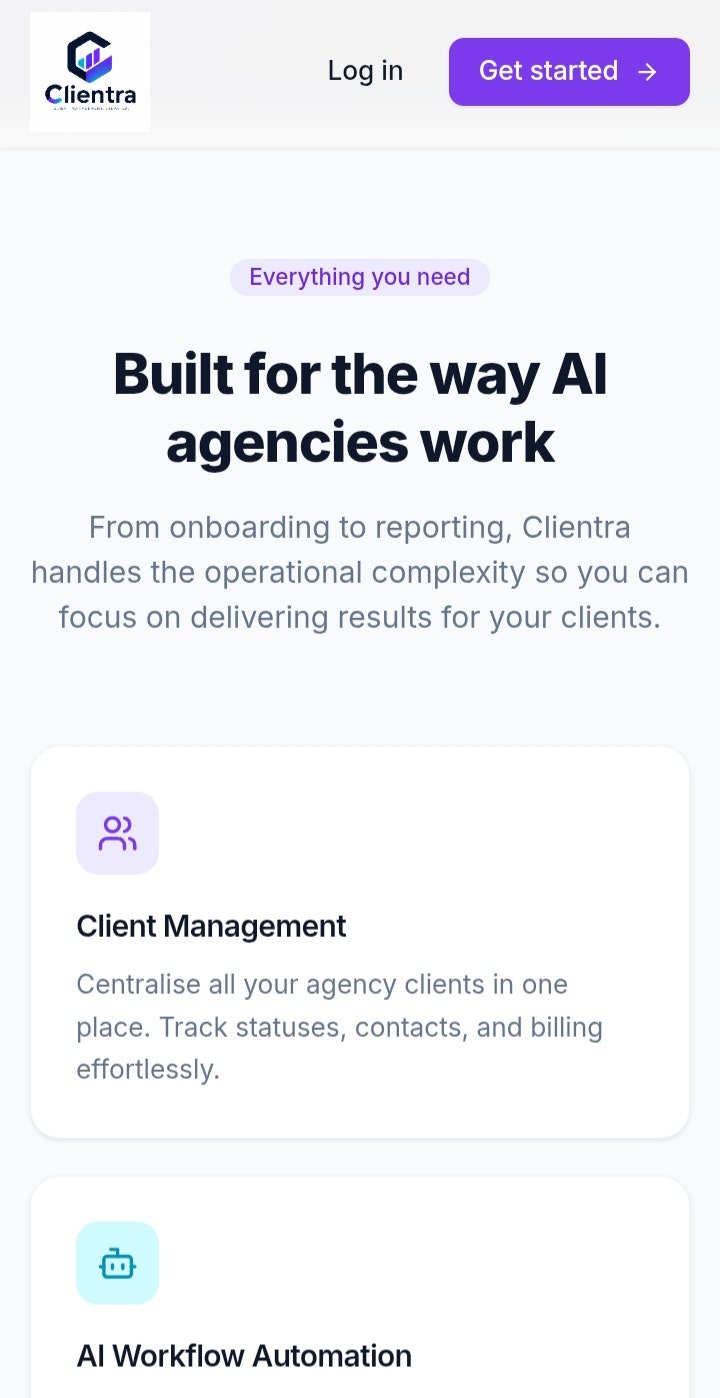 Clientra - client management software. gallery image