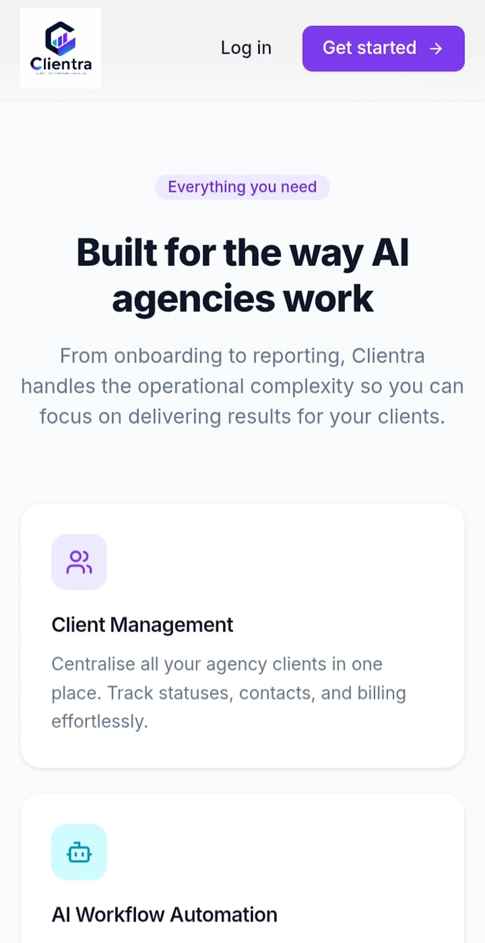 Clientra - client management software. screenshot 3