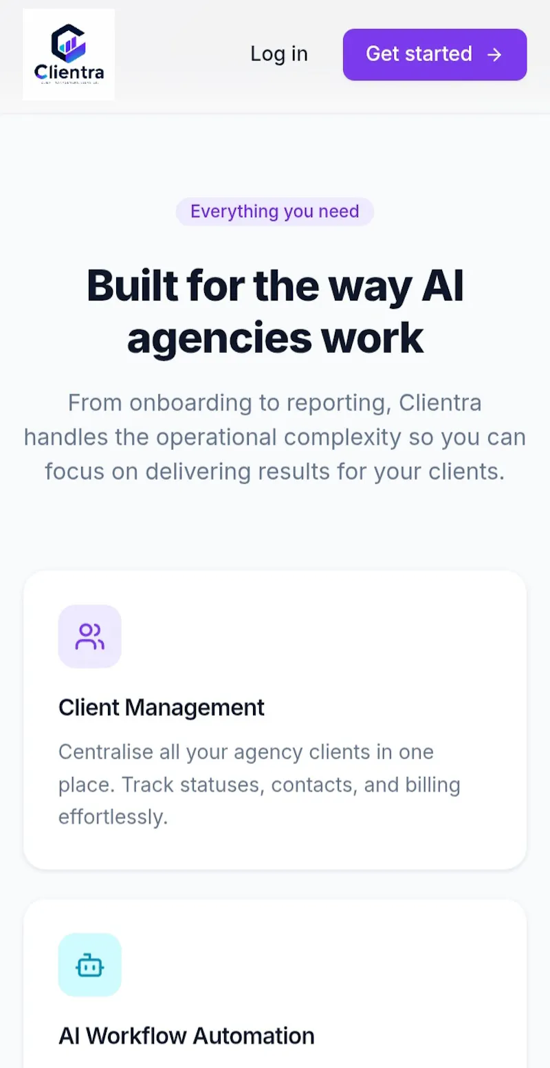 Clientra - client management software. screenshot 3