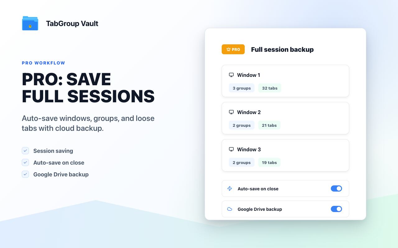 TabGroup Vault gallery image
