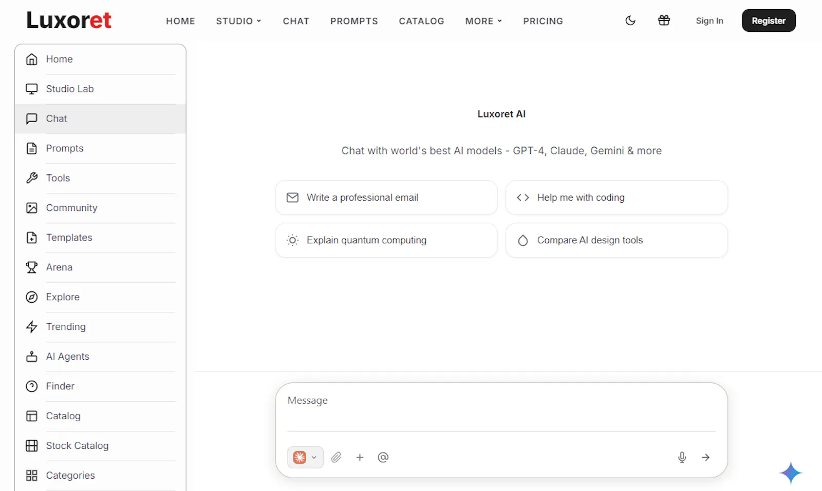 Luxoret screenshot 1